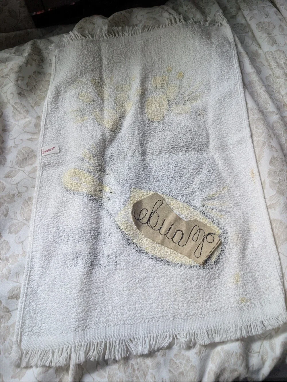 Maude Spare Towel with Bowling Pin and Ball Design